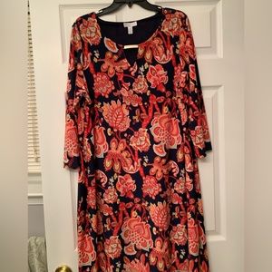 Long sleeve dress. Size 1X.